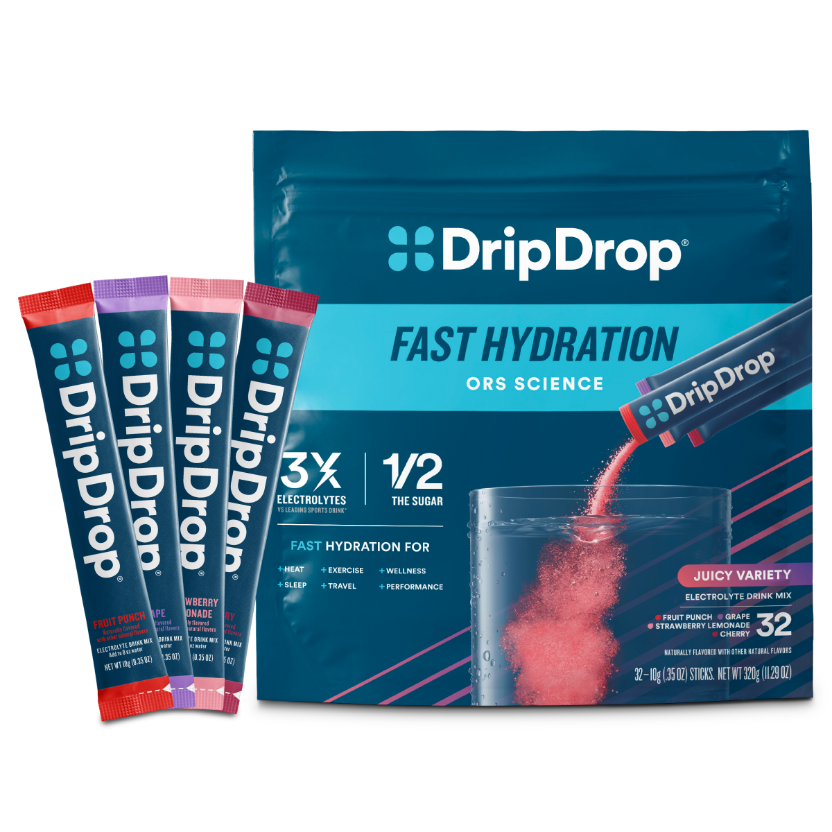 dripdrop-juicy-variety-pack-electrolyte-powder-8-oz-sticks-32-count-l2 Juicy_Variety_-_32ct_-_Transparent.png