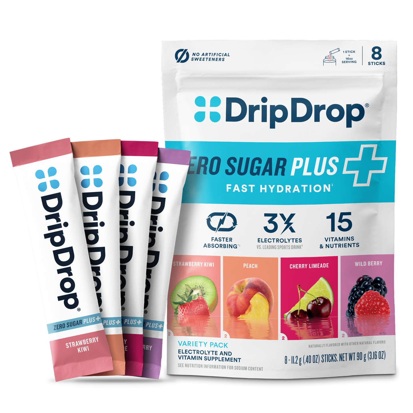 dripdrop-zero-sugar-plus-strawberry-kiwi-peach-cherry-limeade-wild-berry-16-oz-sticks-8-count-e6 Pouch_8ct_Front16ozSticks_VSPlus_Variety_B.png